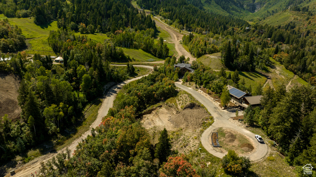 Birds eye view of property