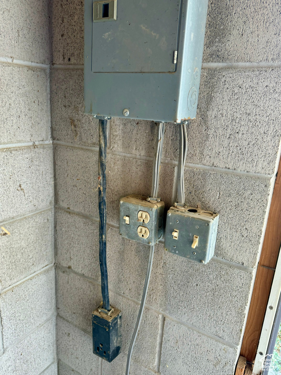 Utility room featuring electric panel