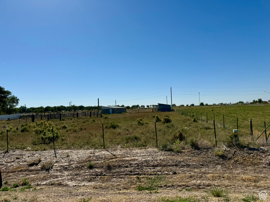 Exterior space featuring a rural view