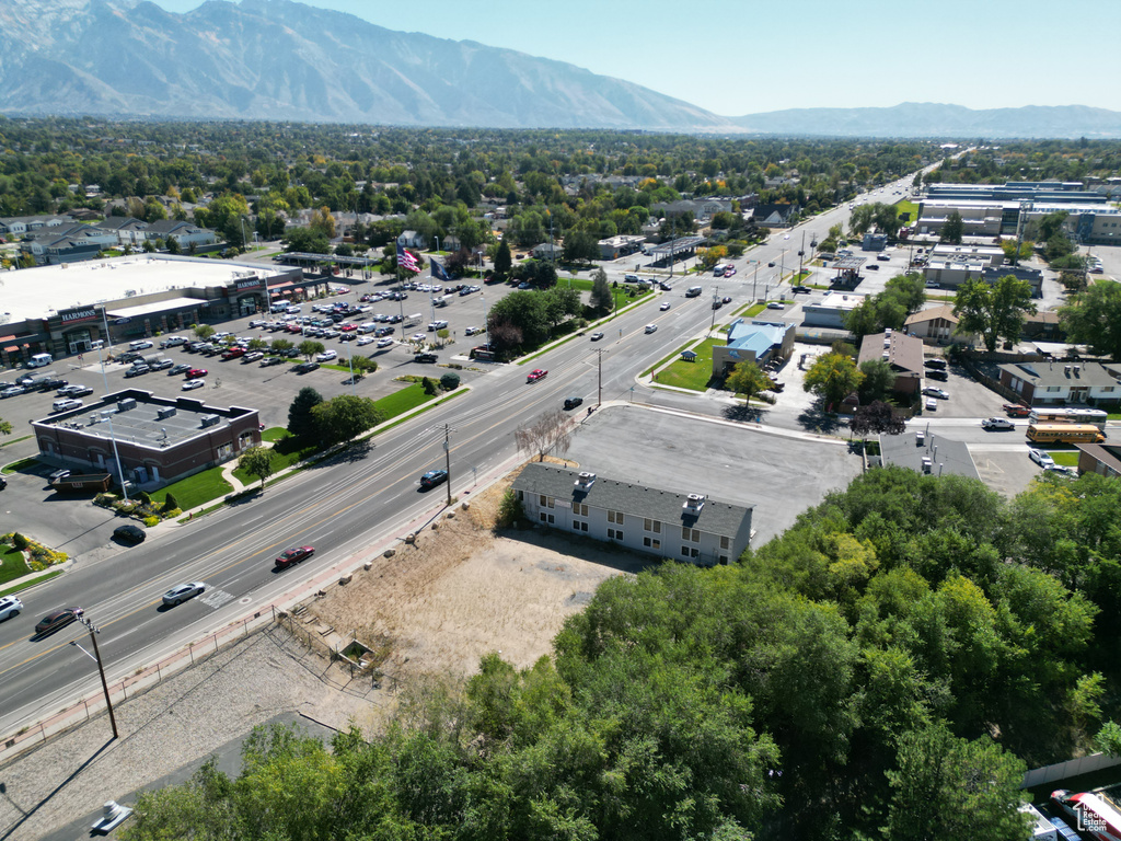 Bird's eye view featuring a mountain view