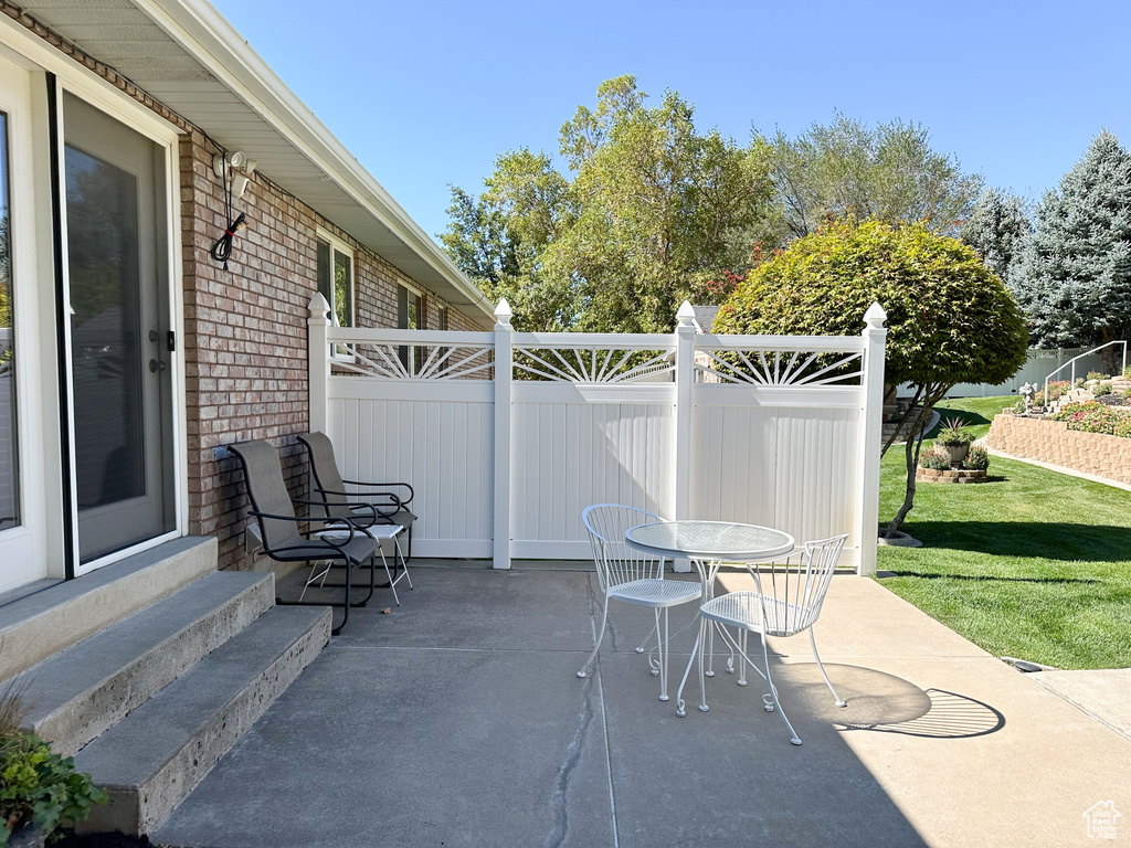 View of patio