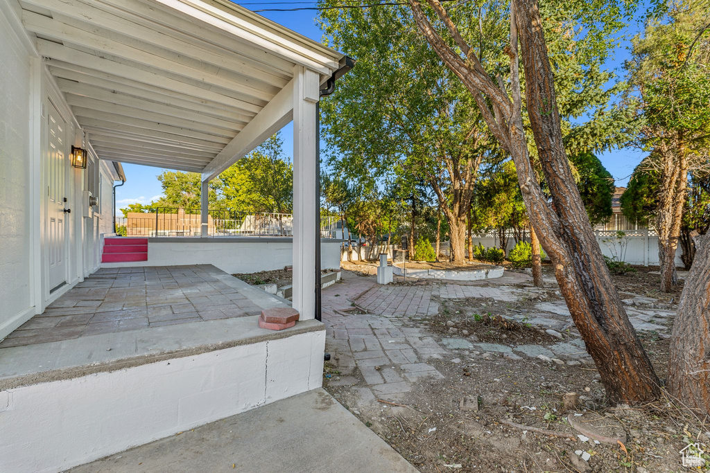 View of patio