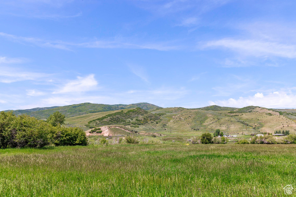 View of mountain feature featuring a rural view