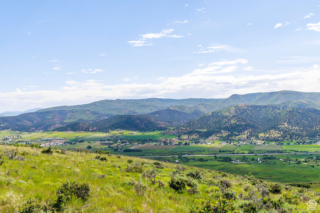 View of mountain feature featuring a rural view