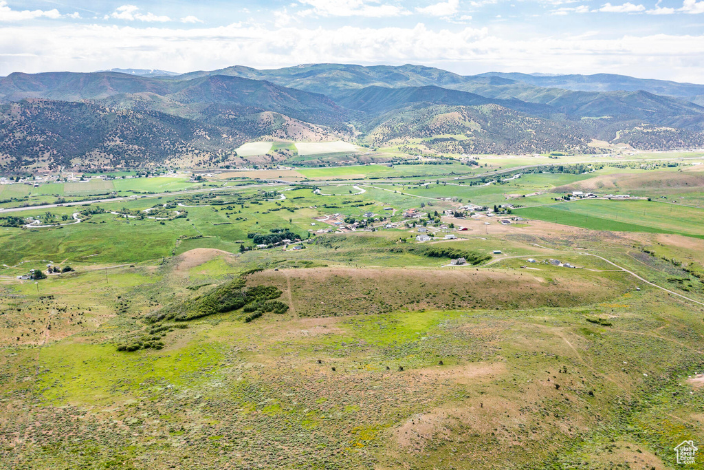 Mountain view featuring a rural view