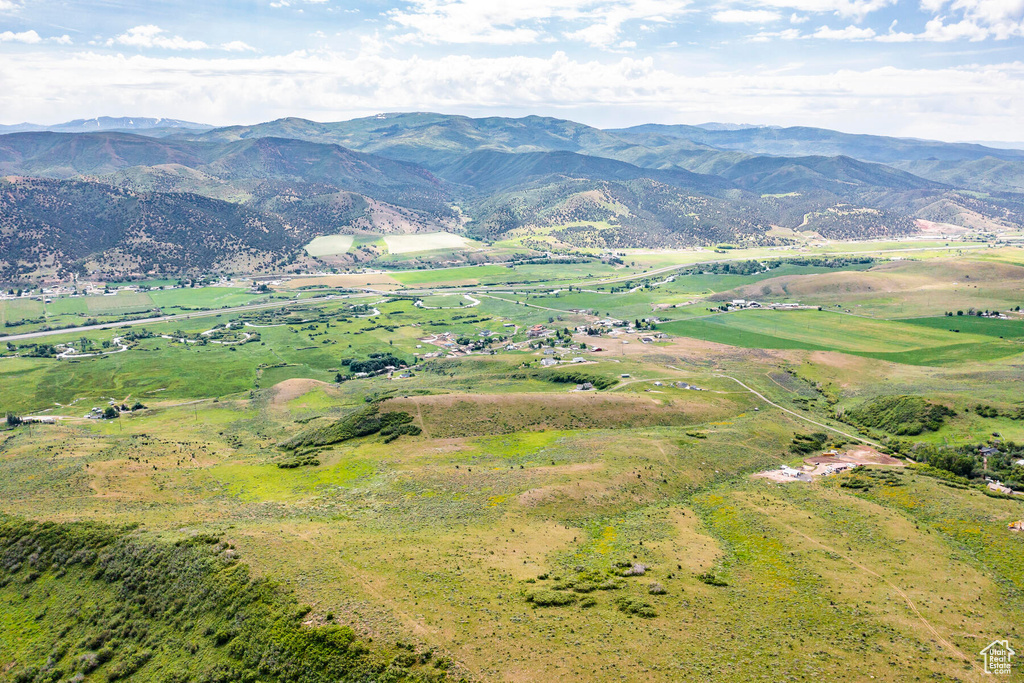 Mountain view featuring a rural view