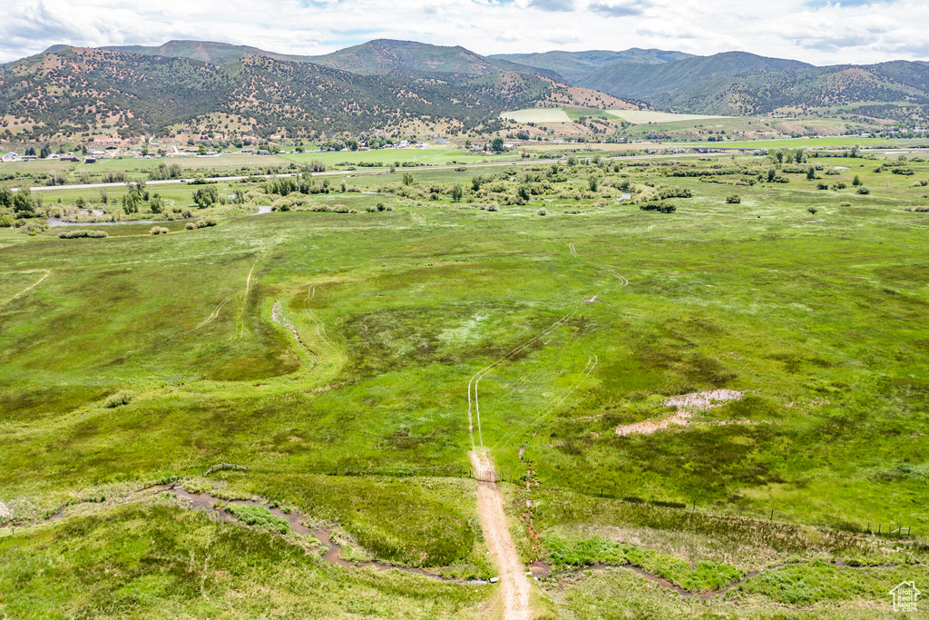 Property view of mountains featuring a rural view