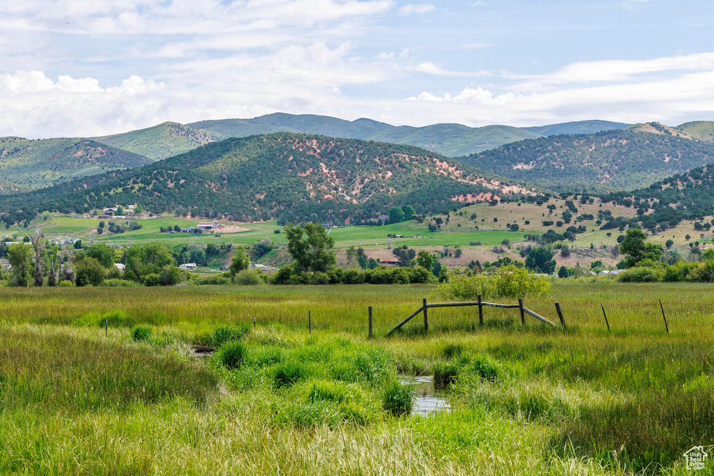 View of mountain feature featuring a rural view