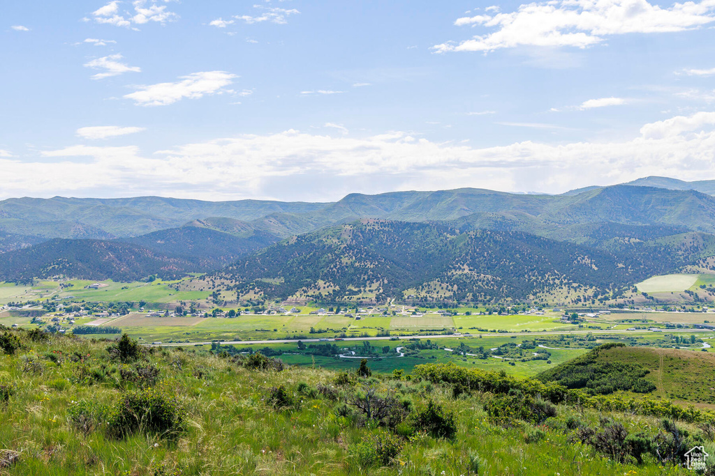 View of mountain feature featuring a rural view