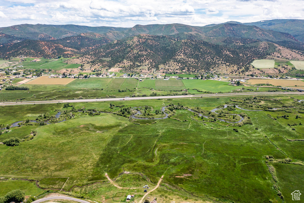 Mountain view with a rural view