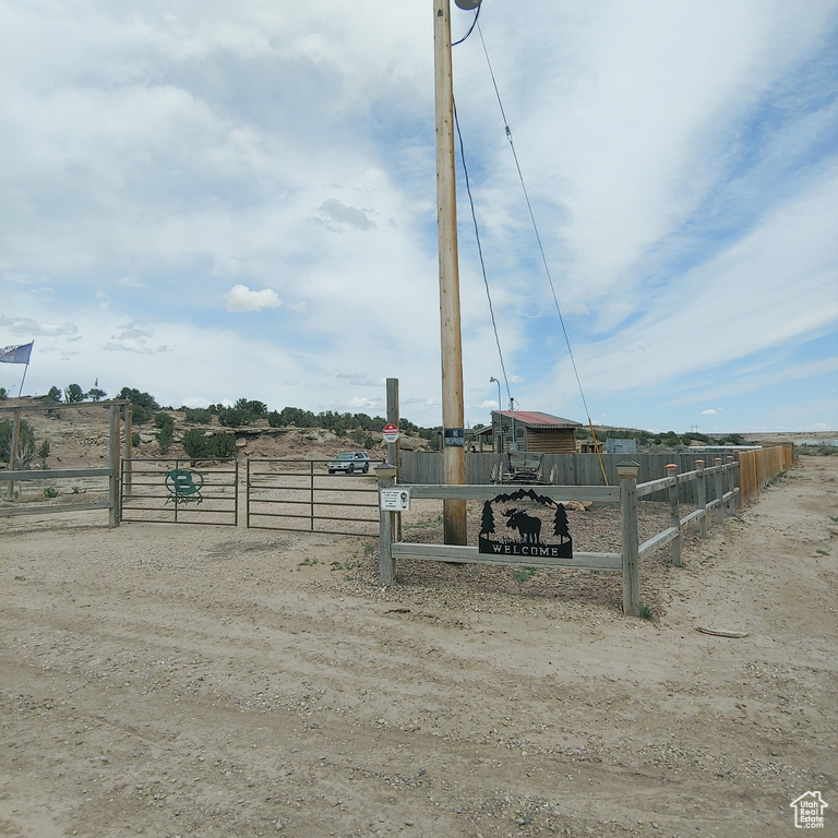 View of yard featuring a rural view