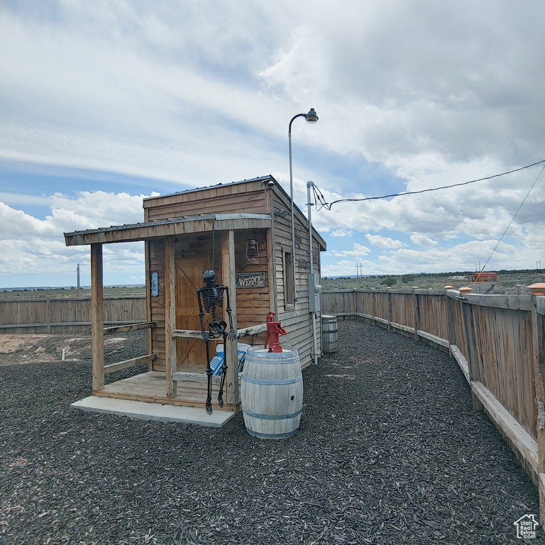 View of outbuilding