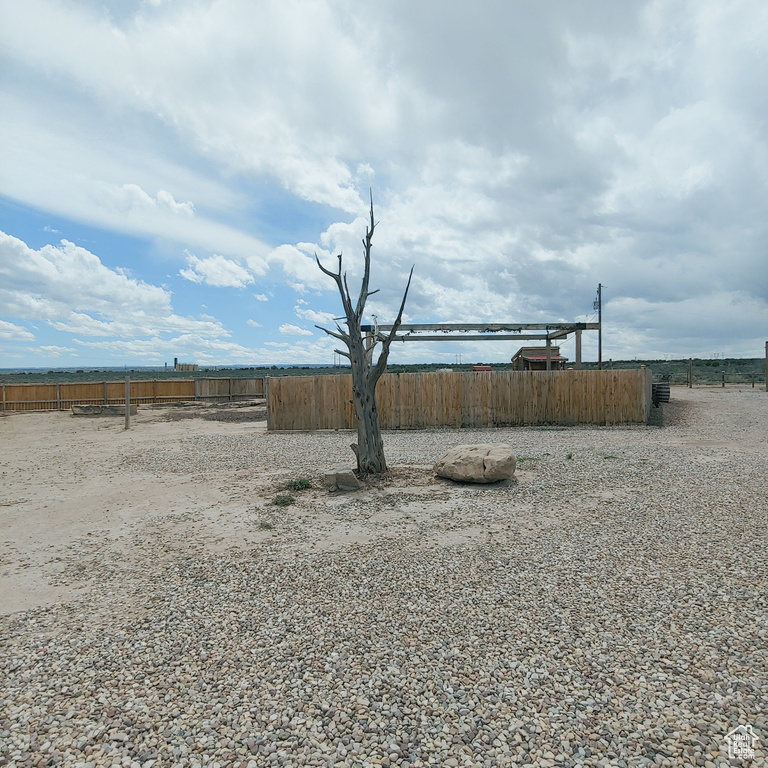 View of yard featuring a water view