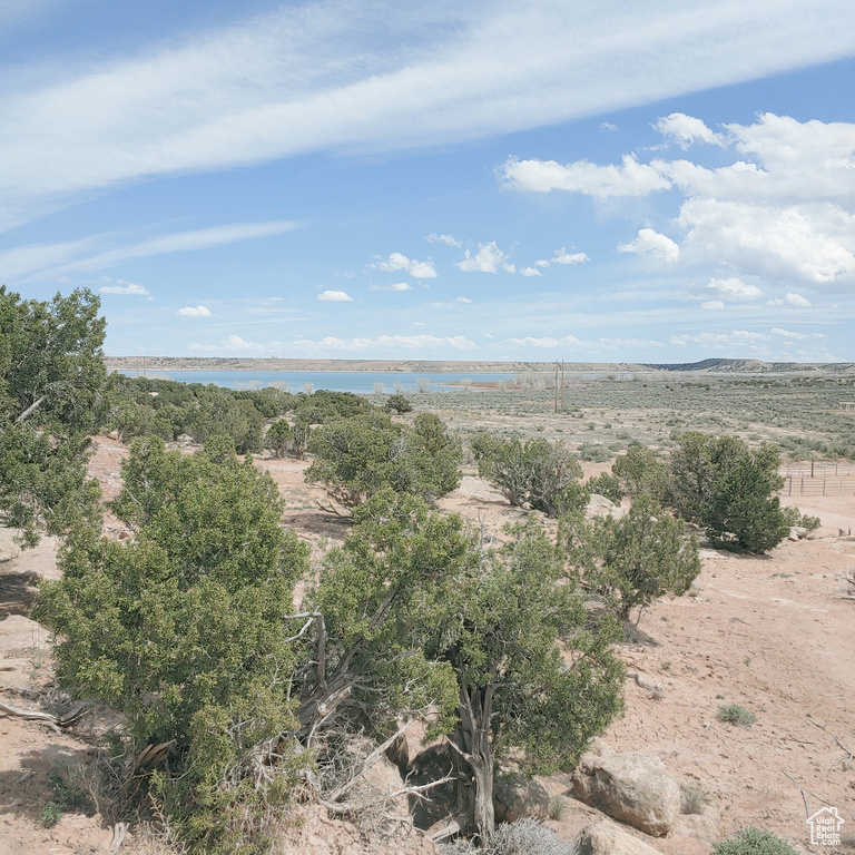 View of landscape featuring a water view