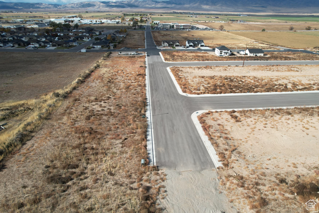 Bird\'s eye view featuring a rural view