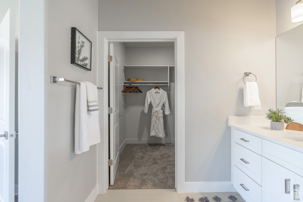 Bathroom with vanity