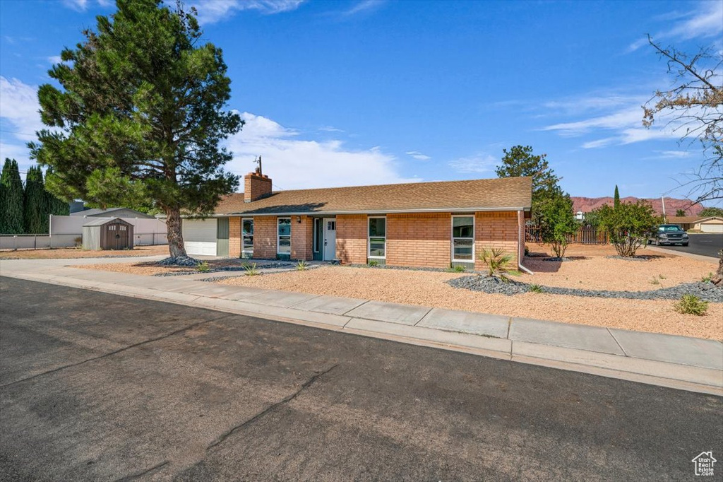 View of ranch-style home