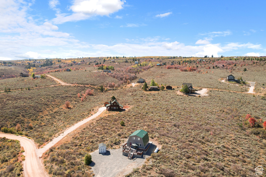 Bird's eye view with a rural view