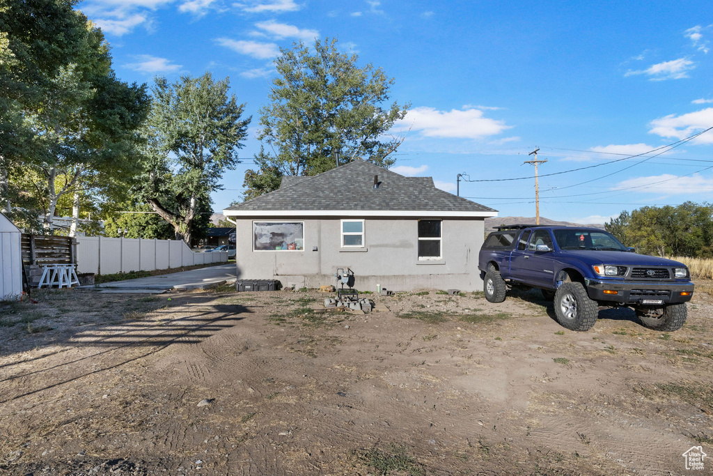 View of back of house