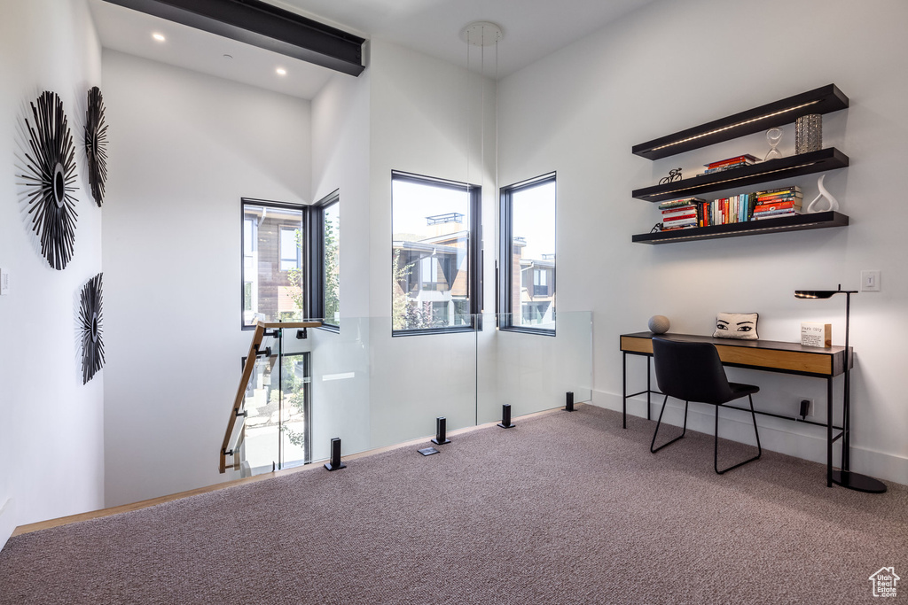 View of carpeted office