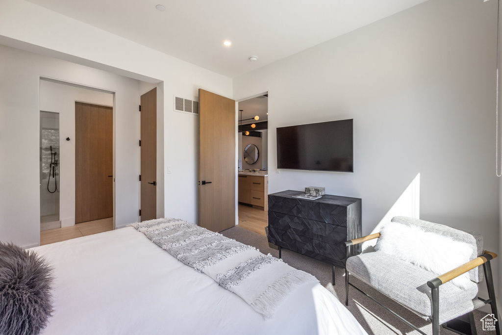 Bedroom with ensuite bathroom