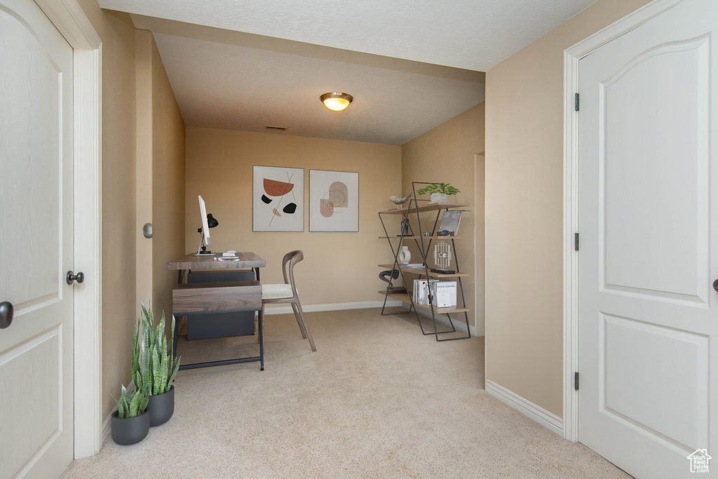 View of carpeted office