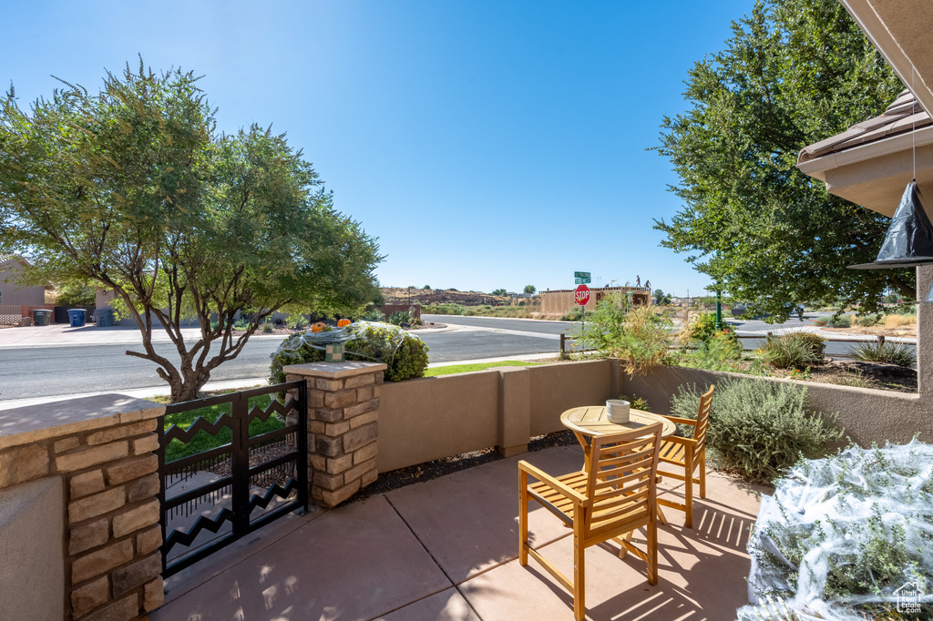 View of patio