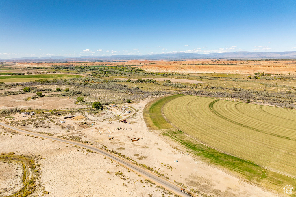 Aerial view with a rural view