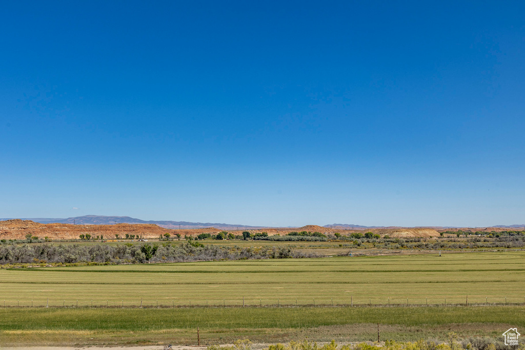 View of mountain feature featuring a rural view