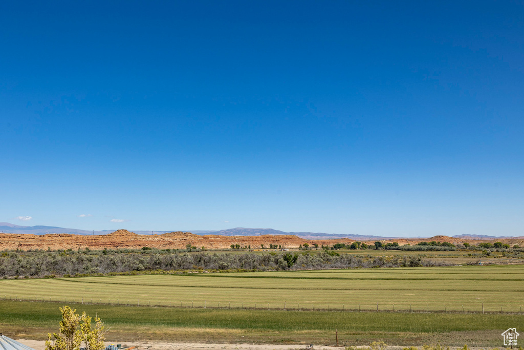 Mountain view with a rural view