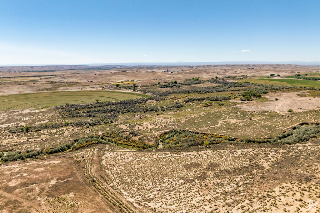 Aerial view with a rural view