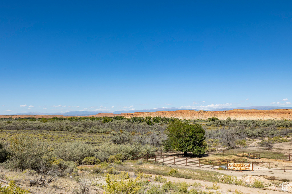 View of nature featuring a mountain view and a rural view