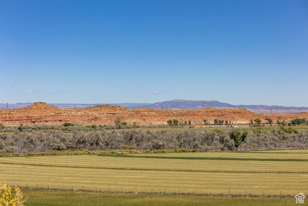 Property view of mountains featuring a rural view