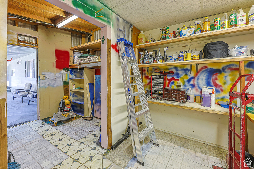 View of storage room