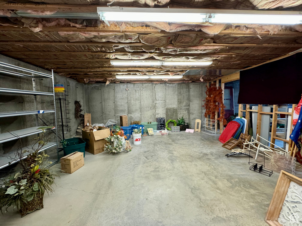 View of basement