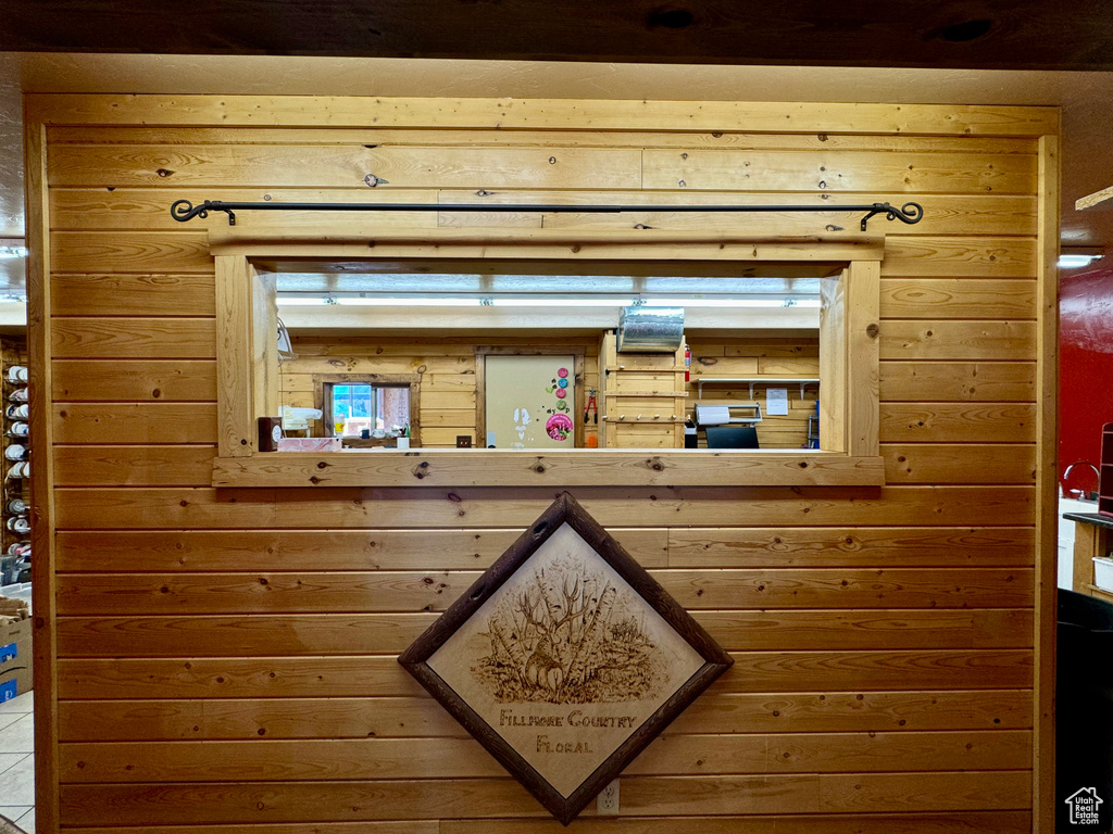 Interior details with wood walls