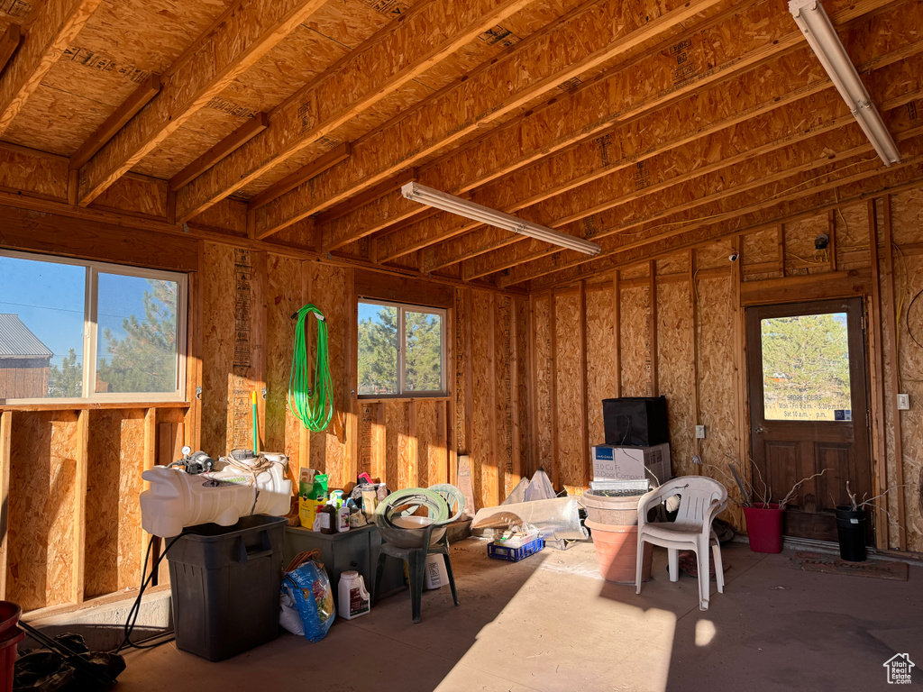 Miscellaneous room featuring plenty of natural light