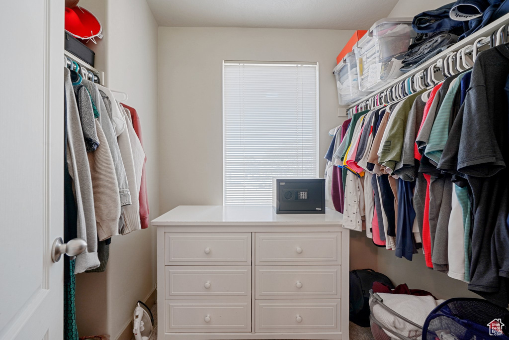 View of spacious closet