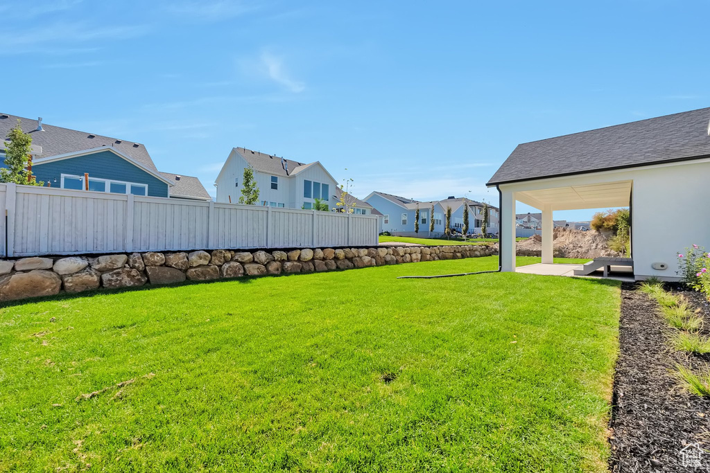 View of yard featuring a patio area