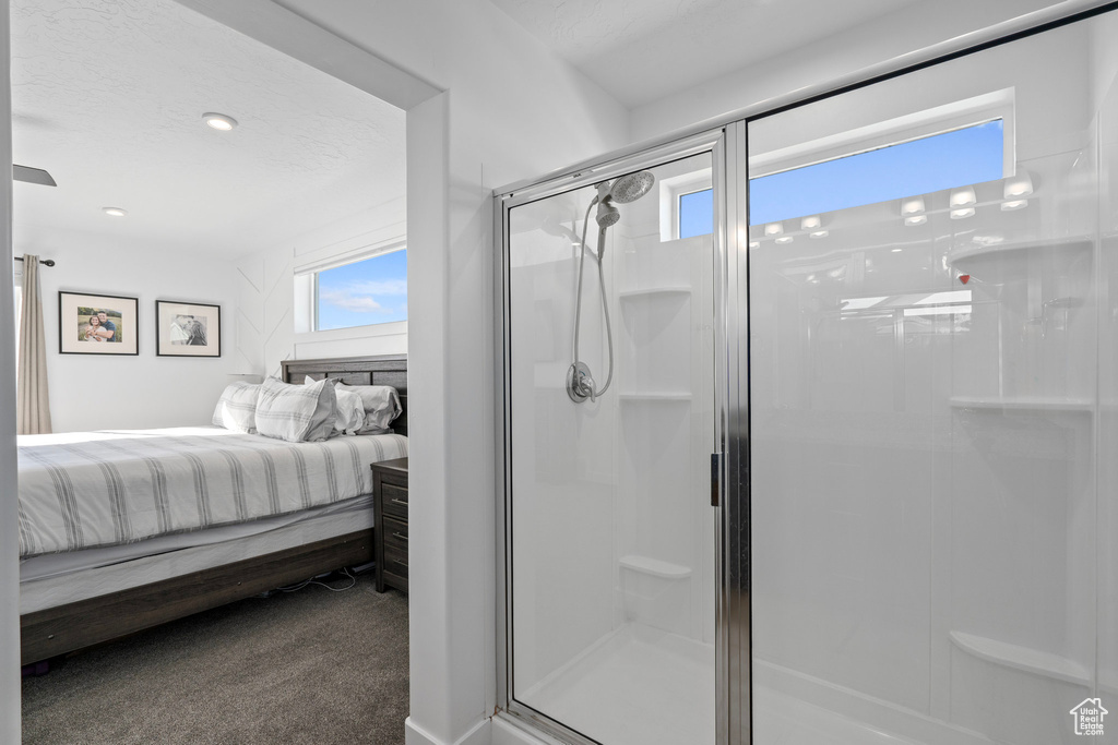 Bathroom featuring an enclosed shower