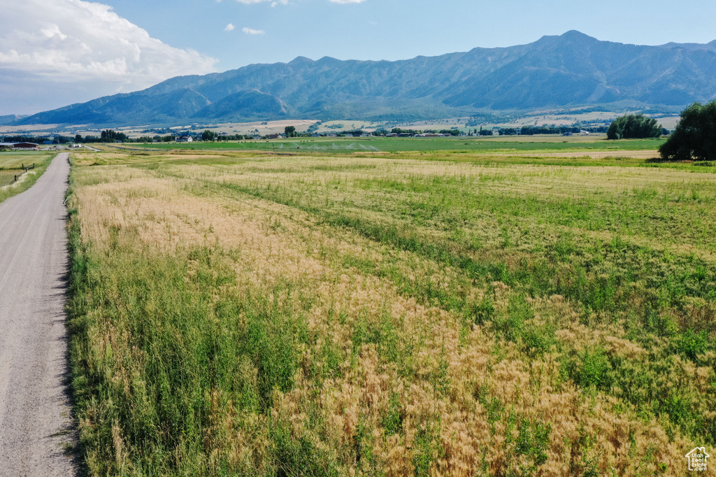 Mountain view with a rural view