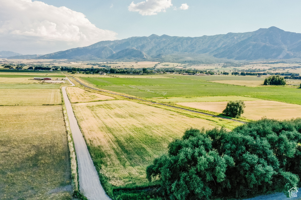 View of mountain feature with a rural view