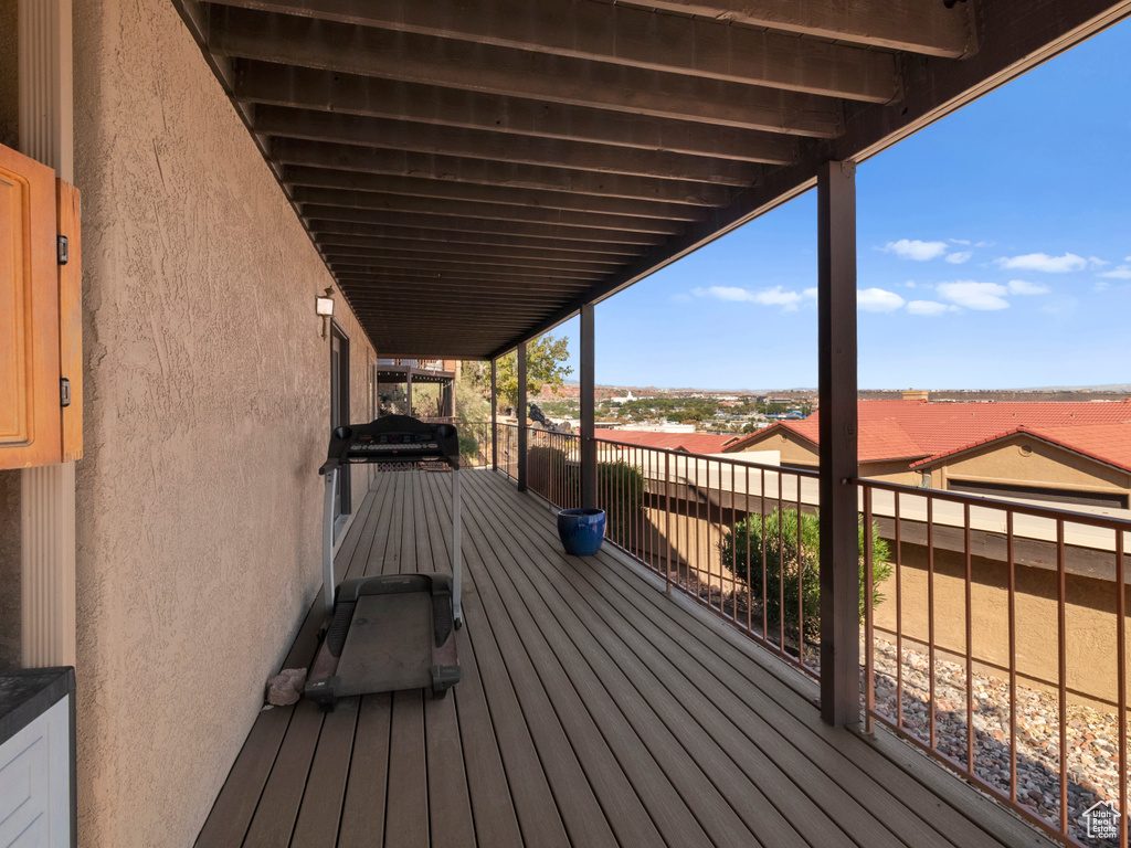 View of deck