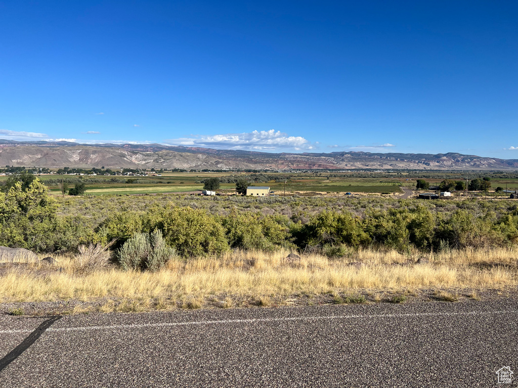 Mountain view featuring a rural view