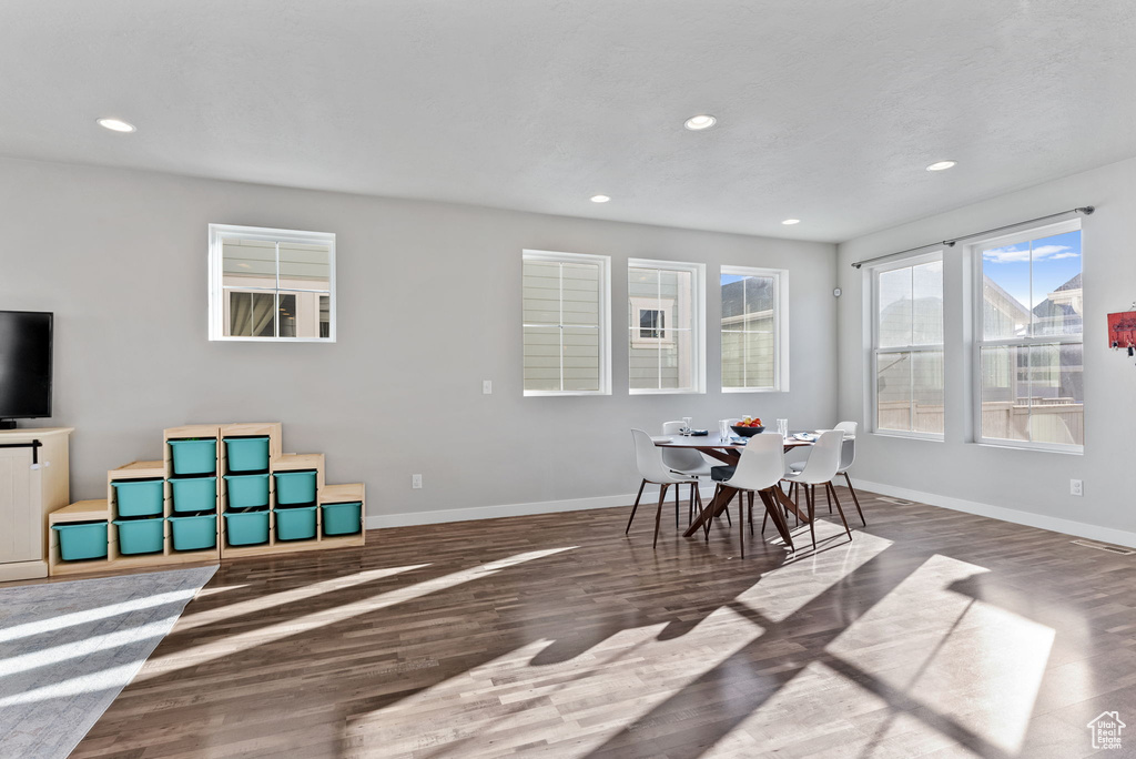 Dining room featuring dark hardwood / wood-style flooring