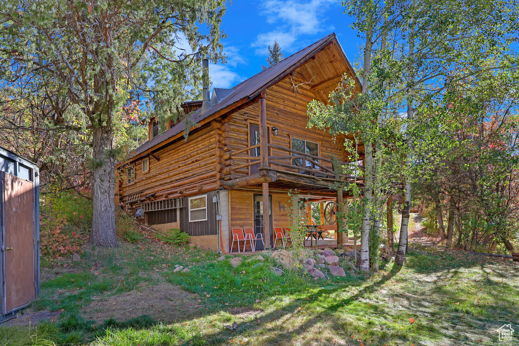 View of back of property