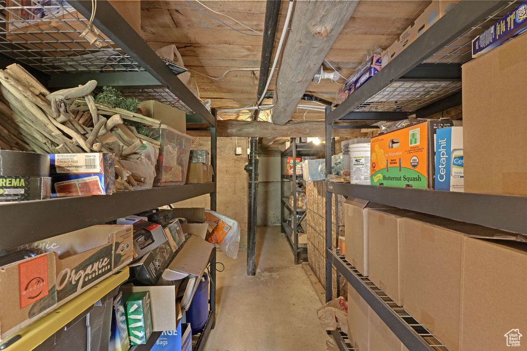 View of storage area