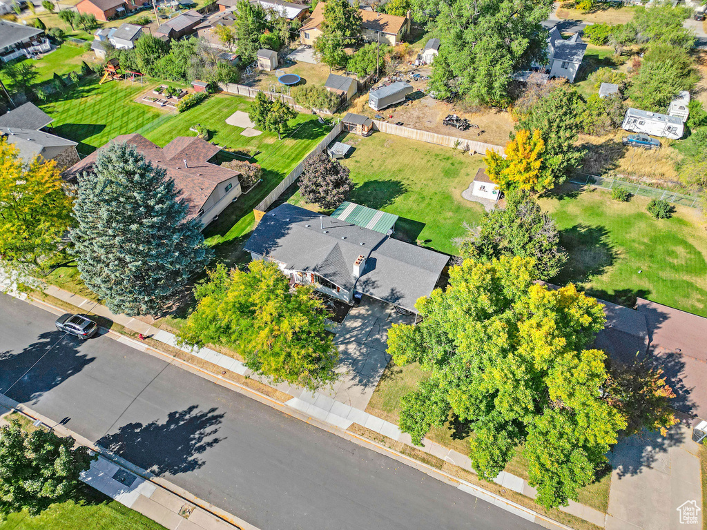 Birds eye view of property