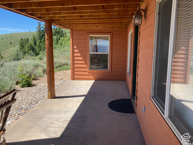 View of patio