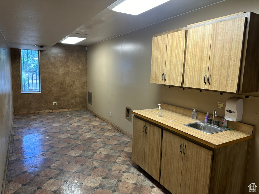 Kitchen featuring sink